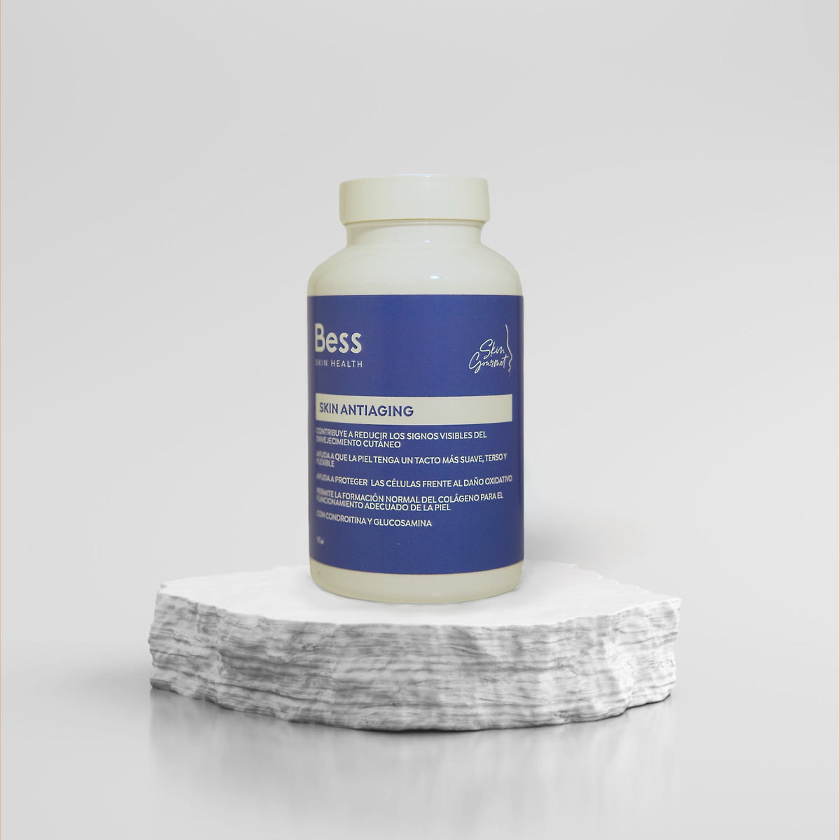 Complemento de nutricosmética que contribuye a reducir los signos visibles del envejecimiento cutáneo y a proteger las células frente al daño oxidativo