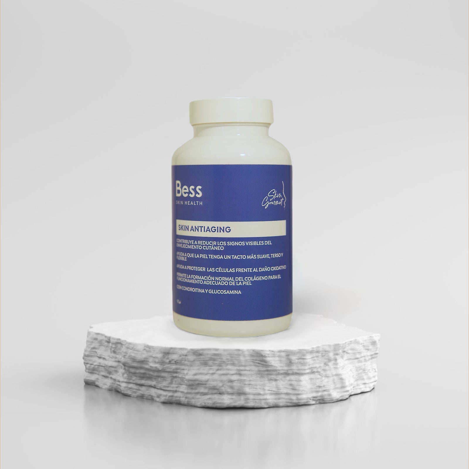 Complemento de nutricosmética que contribuye a reducir los signos visibles del envejecimiento cutáneo y a proteger las células frente al daño oxidativo