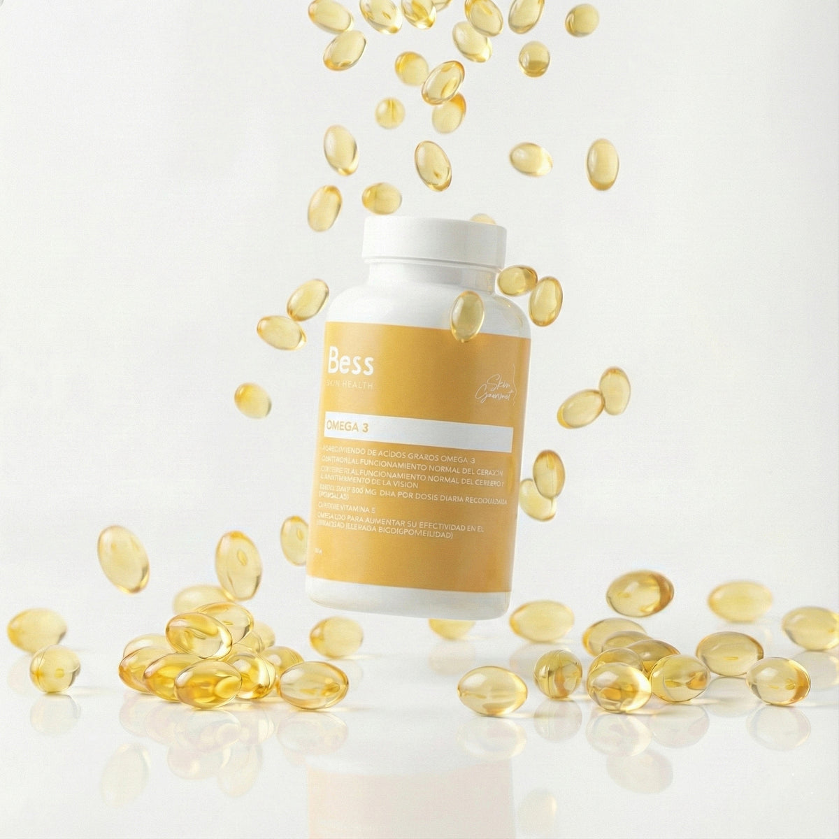 Complemento alimenticio con concentración de ácidos grasos omega-3. Mejora el funcionamiento del corazón, de la función cerebral y mejora la visión. Máxima absorción y pureza. Alta dosis de DHA y EPA