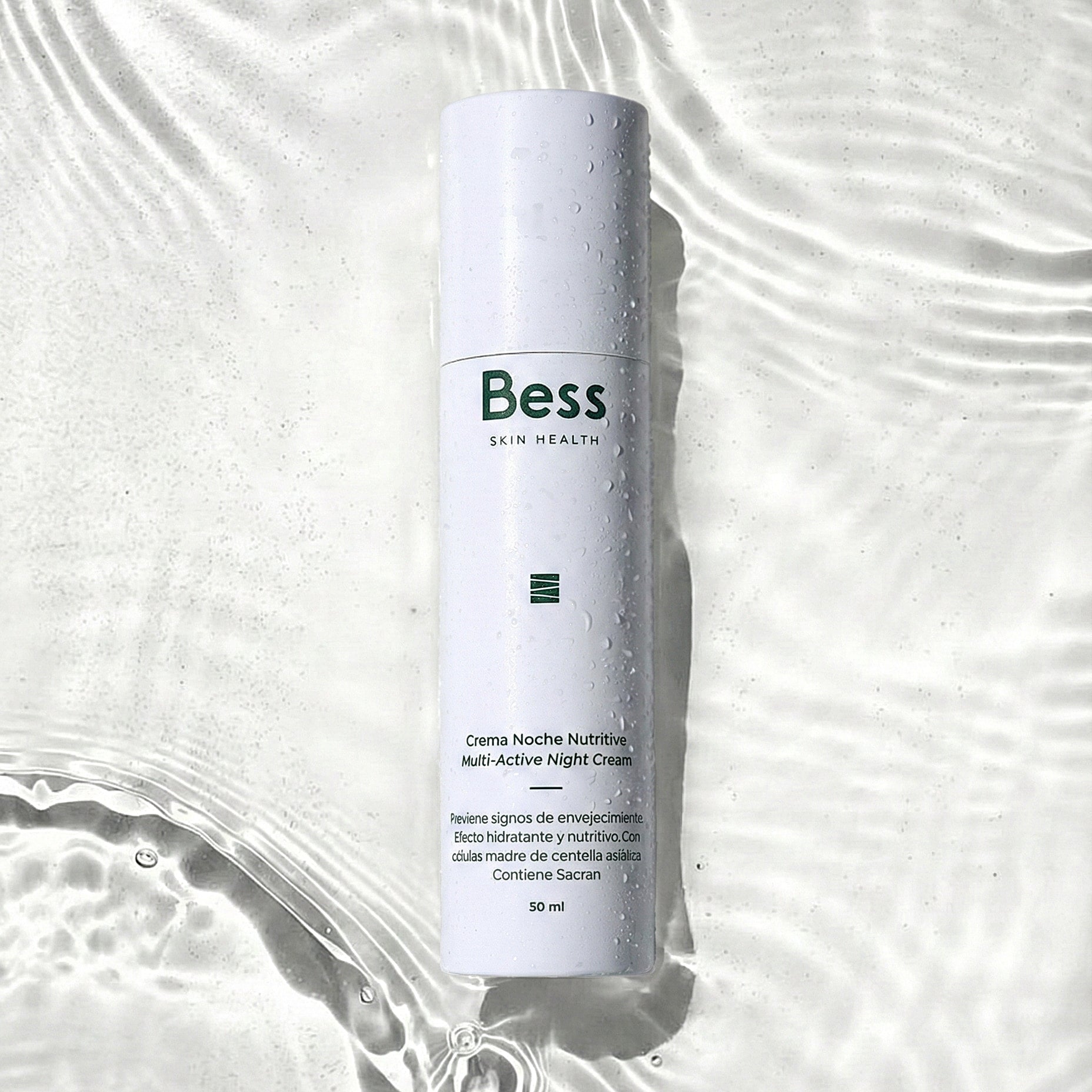 Crema de noche nutritiva que reduce los signos de envejecimiento. Efecto hidratante y nutritivo. Contiene innovadores activos como el sacrán, células madre o la combinación sinergia de vitamina c, e y acido ferúlico.