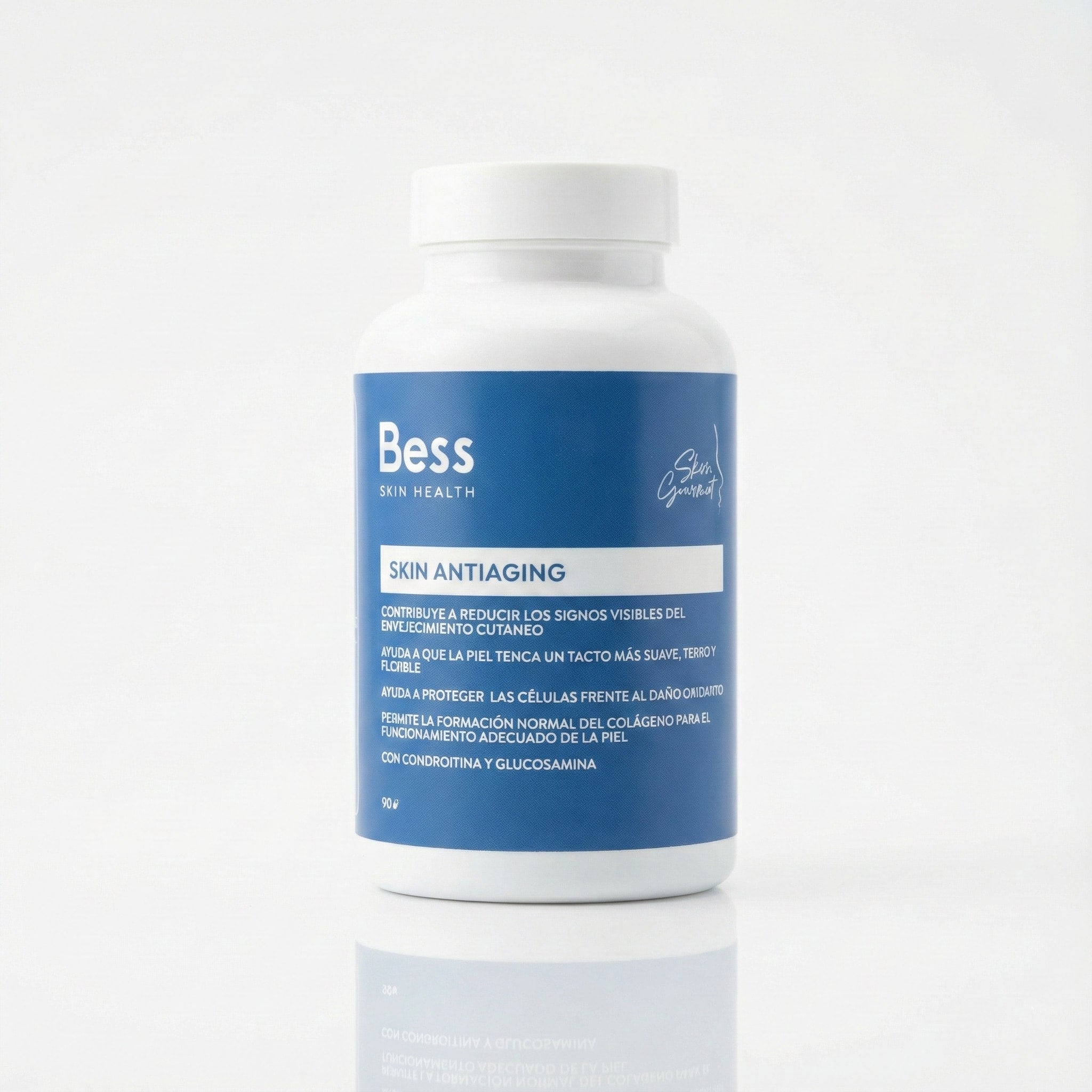 Complemento de nutricosmética que contribuye a reducir los signos visibles del envejecimiento cutáneo y a proteger las células frente al daño oxidativo