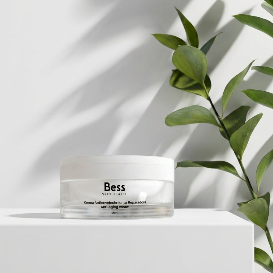 Crema de noche de Efecto Antiaging Global, con principios activos de máxima eficacia demostrada para combatir los signos de envejecimiento de las pieles más maduras.