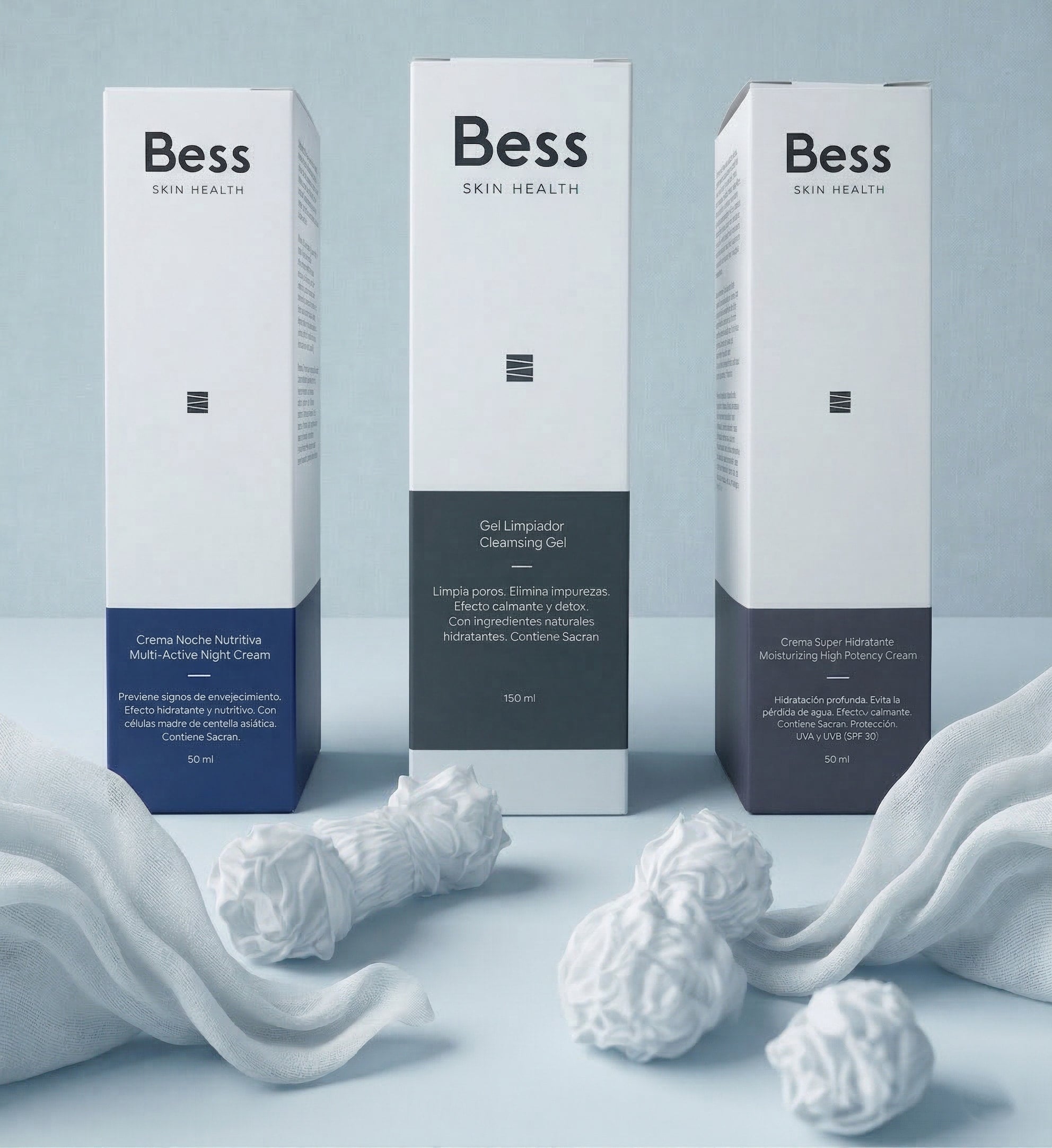 Una rutina sencilla y efectiva para la protección e hidratación de la piel de día y de noche. El gel limpiador elimina las impurezas antes de la aplicación de las cremas. La crema superhidratante aporta la hidratación necesaria durante el día además de protegerla del sol y otros agentes contaminantes y la Crema de noche nutritiva aporta todos los beneficios de ingredientes antioxidantes y antiedad para nutrir la piel durante la noche