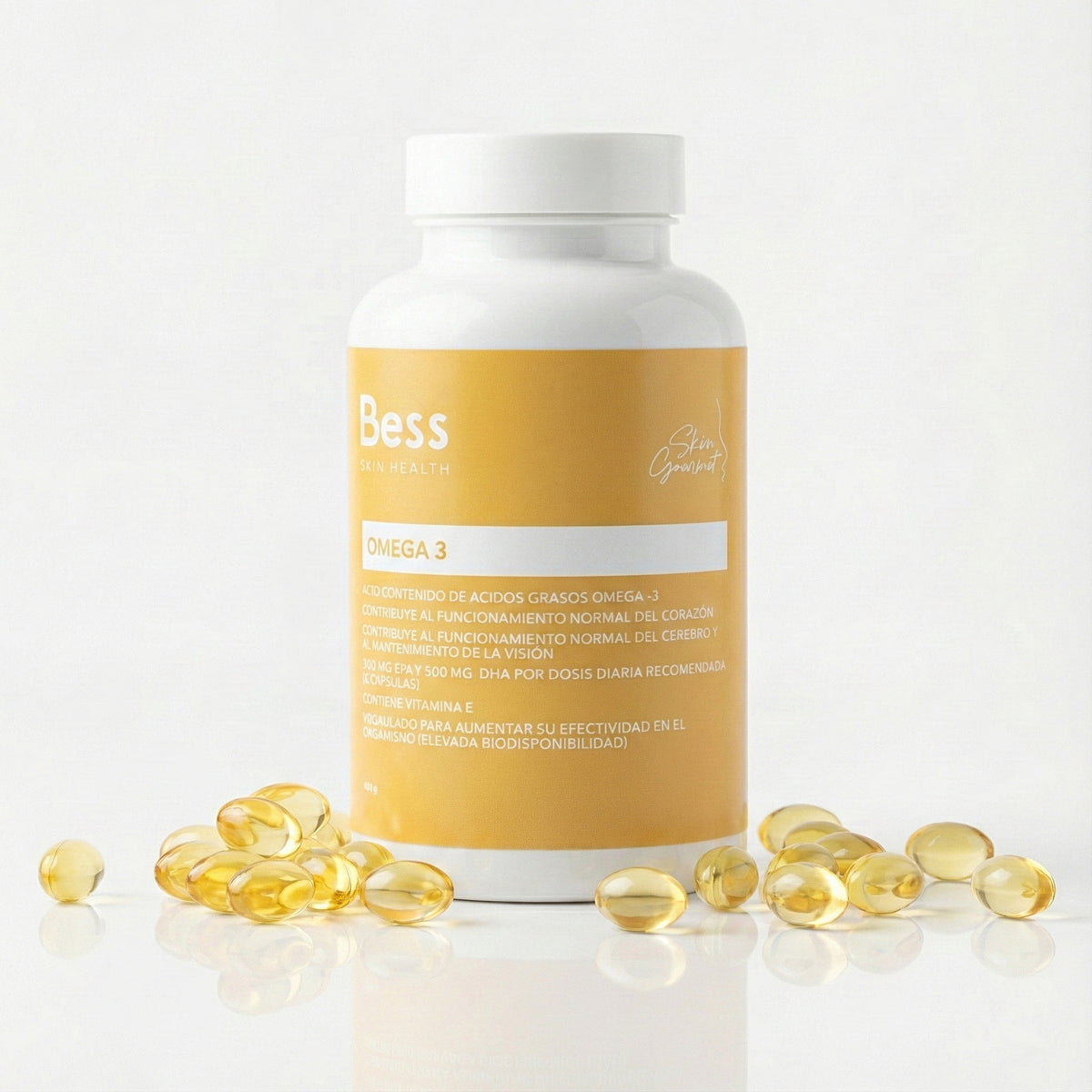 Complemento alimenticio con concentración de ácidos grasos omega-3. Mejora el funcionamiento del corazón, de la función cerebral y mejora la visión. Máxima absorción y pureza. Alta dosis de DHA y EPA