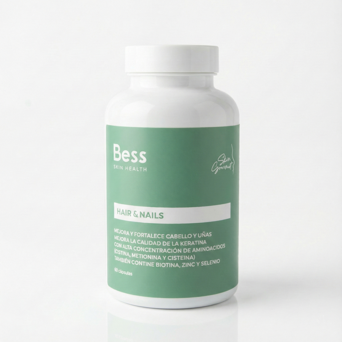 Complemento alimenticio que mejora y fortalece el cabello y uñas. Mejora la calidad de la keratina. Alta concentración de aminoácidos, vitaminas y minerales. Efectividad científica
