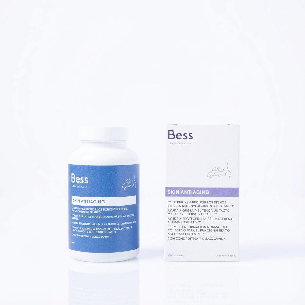Complemento de nutricosmética que contribuye a reducir los signos visibles del envejecimiento cutáneo y a proteger las células frente al daño oxidativo