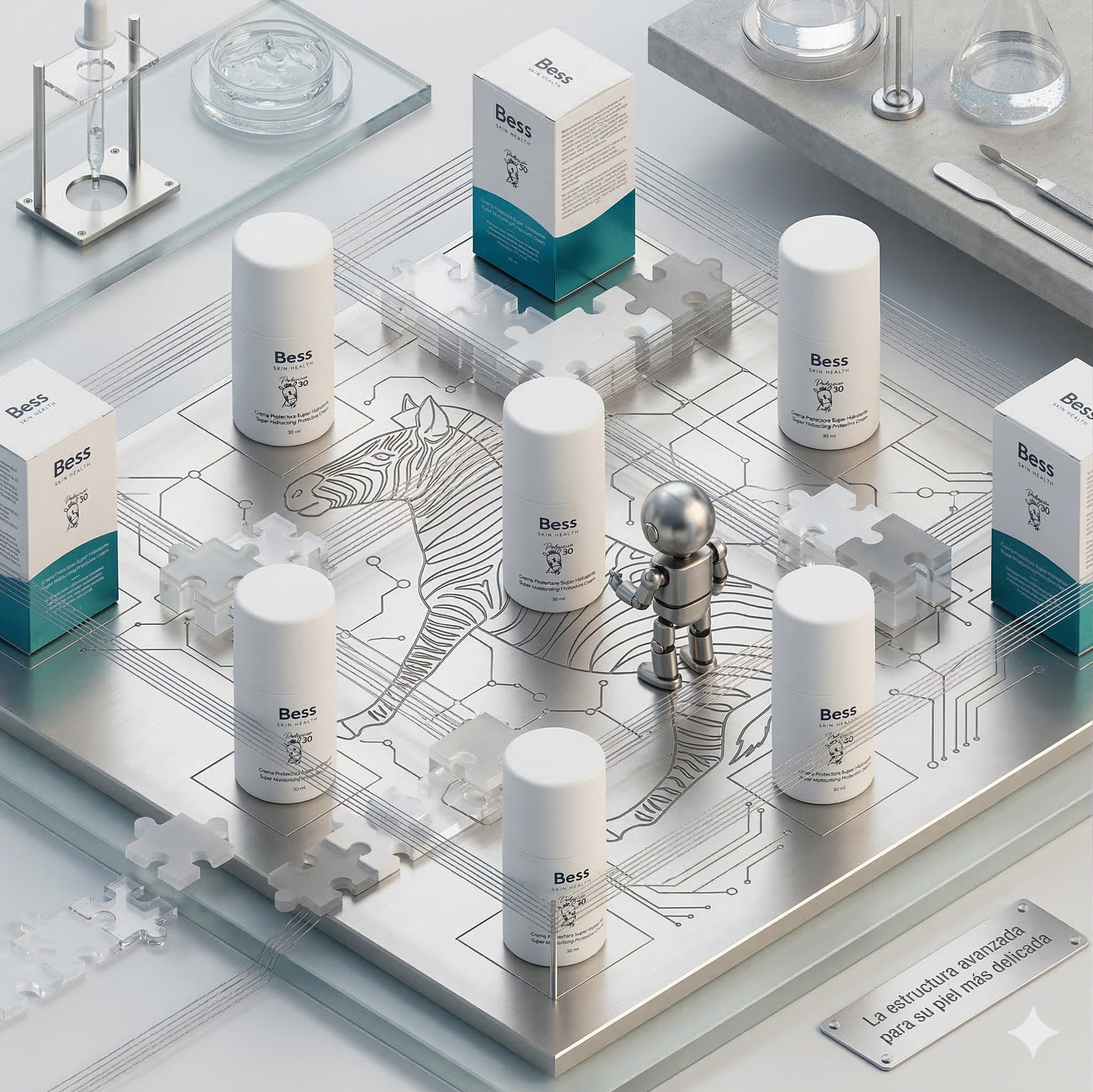 Crema superhidratante protectora para niños. Contiene ingredientes emolientes, humectantes y protectores para mantener la hidratación de la piel de los más pequeños. Protege frente  al sol al tener filtros minerales (no químicos). Muy adecuada para pieles sensibles o que sufren algún proceso inflamatorio cono una dermatitis