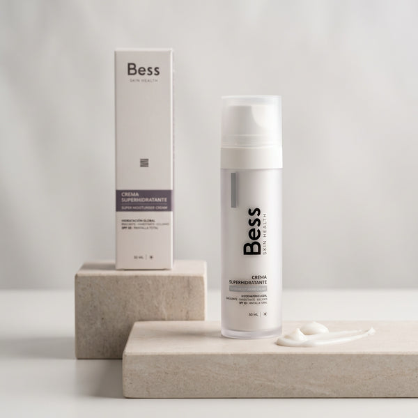 Crema superhidratante facial Bess 50 ml — piel seca y sensible con SPF e hidratación profunda