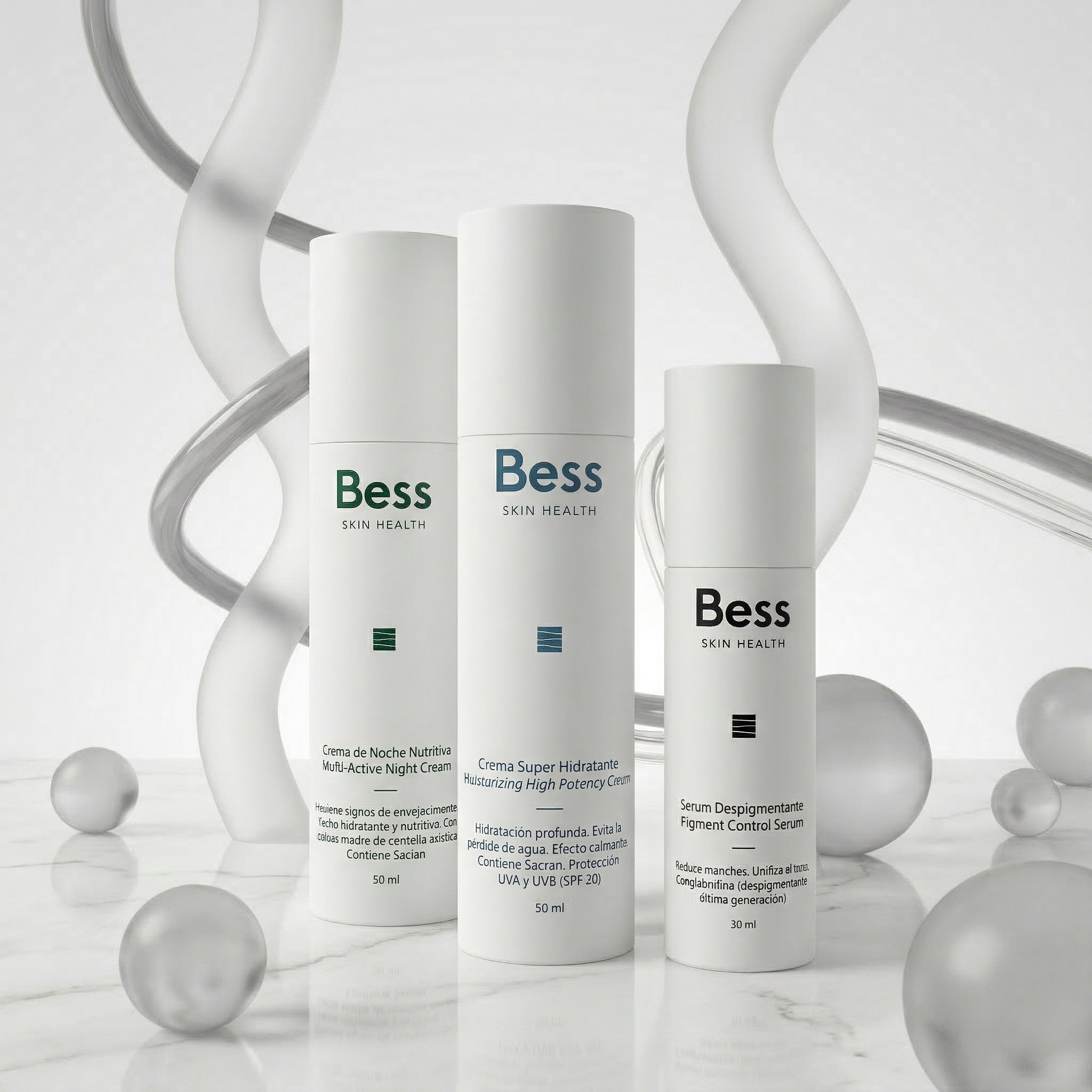 Rutina completa para combatir las manchas, prevenir su reaparición y mantener la piel hidratada, protegida y luminosa.
