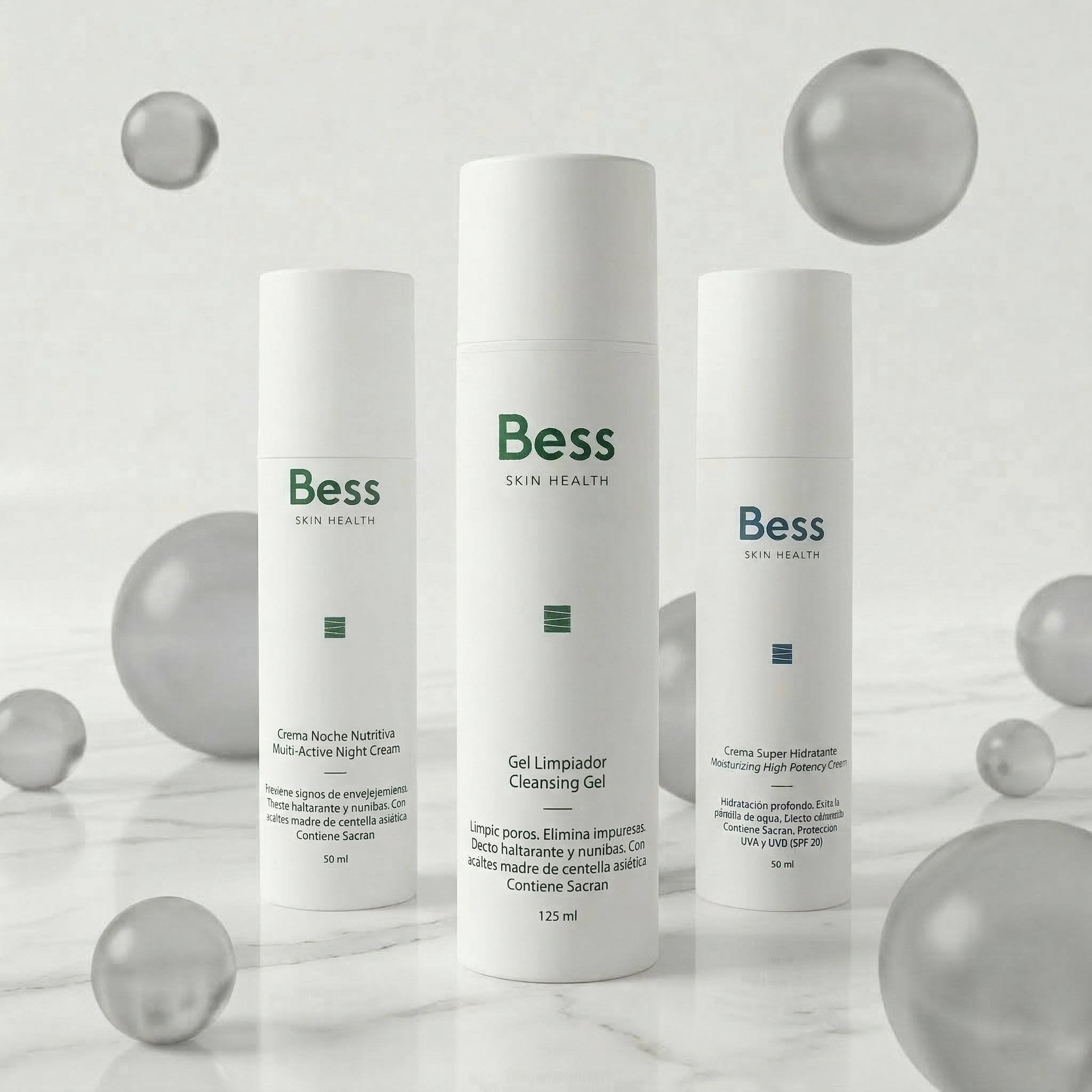 Una rutina sencilla y efectiva para la protección e hidratación de la piel de día y de noche. El gel limpiador elimina las impurezas antes de la aplicación de las cremas. La crema superhidratante aporta la hidratación necesaria durante el día además de protegerla del sol y otros agentes contaminantes y la Crema de noche nutritiva aporta todos los beneficios de ingredientes antioxidantes y antiedad para nutrir la piel durante la noche