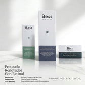 Transforma tu piel con nuestro protocolo renovador de 3 pasos a base de retinol, diseñado para alisar, iluminar y rejuvenecer visiblemente.
